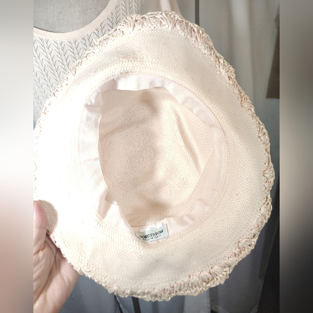 2 Pc: Nordstrom Sun Hat+Victoria Secret Knit Sweater, Short Sleeve Drop Neck, M - Picture 12 of 14